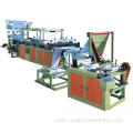 Ribbon-through Conituous-rolled Bag Making Machine